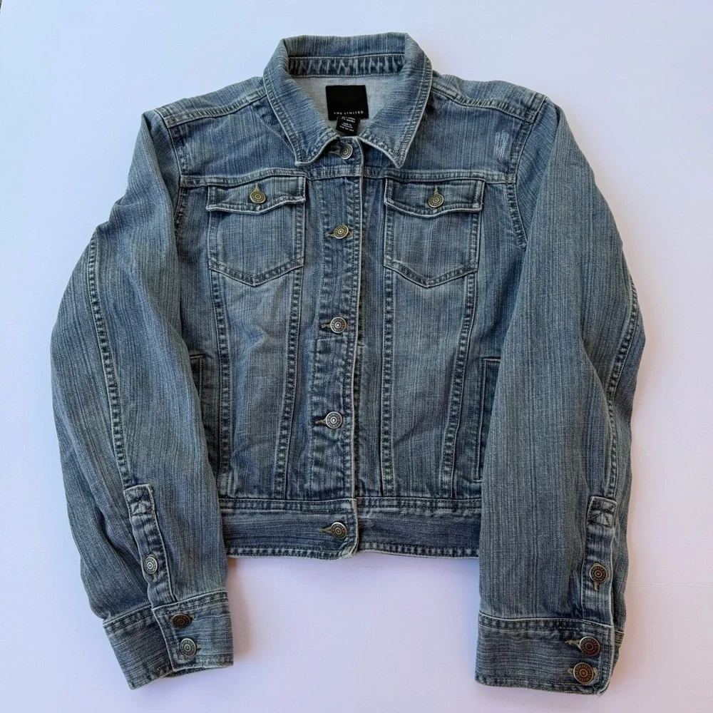 Woman’s The Limited Denim Jacket Size Large - Picture 1 of 7